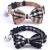 SuperBuddy Cat Collars Breakaway with Cute Bow Bell - 2 Pack Kitten Collar Plaid Cat Collar with Removable Bowtie Cat Collar for Cats Kittens brown-black