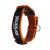 Julius-K9 Color & Gray collar with handle safety lock and interchangeable patch 40 mm (38-53 cm) orange gray with a handle 40 mm (38-53 cm) orange-gray