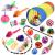Wefine 20 Pcs Cat Toys for Indoor Kitten Collapsible Cat Tunnel for Indoor Cat Interactive Cat Feather Wand Ball Spring Mice Toy for Cat Puppy Kitty Kitten 20pcs Rainbow