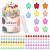 ADRIONE Mini Flower Hair Clip Flower Clips for Hair 100 Pack Baby Hair Clips Toddler Hair Clips for Fine Hair Colorful Small Flower Hair Clips for Women Girls Bangs Strong Grip Tiny Flower Hair Clips