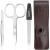 marQus Manicure Set 3 pieces travel set with file from Solingen nail care set nail scissors set and nail set 6. Brown