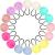 Pom Pom Hair Ties Pom Ball Elastic Hair Band Fur Ball Scrunchy Fluffy Ponytail Holders for Women Girl Kids Hair Accessories 16 Count (Pack of 1) Color Set 1