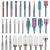 30Pcs Nail Drill Bits,3/32 Inch Ceramic Drill Bits for Nails Sets Acrylic, Diamond Cuticle Efile Carbide Remover Bits for Home Salon Acrylic Gel Nail Manicure Pedicure Tools(Come with 3 Cases)