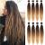 Leeven 30 Inch Pre Stretched Braiding Hair Extension for Woman 8 Packs EZ Braids Yaki Hot Water Setting Kanekalon Hair for Braiding Pre Stretched Ombre Braiding Hair /30 Inch 1B3027# 30 Inch (Pack of 8) 1B/30/27#
