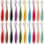 YOUEON 20 Pack Colored Ink Ink Blending Brushes 10 Color Craft Ink Blending Brushes Set Ink Blending Tools Soft Bristle Color Coded Handle for Card Making Painting Drawing Stamping