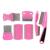 FurCare Flea Comb 7 Pieces Set Flea Combs for Cats Flea Comb for Dogs to Kill Fleas and Eggs Kitten Flea Comb Stainless Steel Lice and Tick Combs for Cats (Pink Colour)
