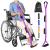 39'' Long Leg Lifter Strap with Padded Handgrips and Feet Loop Rigid Leg Lifter Hip&Knee Replacement Surgery Recovery Kit Mobility Aids Foot Lifter Easily Get in and Out of Bed Car Wheelchair Pink