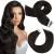 Moresoo Human Hair Extensions Tape in Real Hair Darkest Brown Tape in Hair Extensions 14 Inch Tape in Extensions Invisible 20 Pieces/40g #2 14 Inch #2
