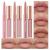 BestLand 6Pcs Matte Liquid Lipstick and Lip Liner Set  Non-Stick Cup Not Fade Waterproof Nude lipstick Makeup Kits Velvety Nude Lipliner Lip Gloss Make Up Gift Set (Set E)