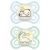 Mam Perfect Night Schnuller in the 2 Set shining in the dark tooth-friendly baby pacifier from sustainable & organic-renewable materials with pacifier box 0-6 months B r / Dino 0-6 / Silicon / Night (2-pack) Bear / Dino