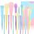 Docolor Makeup Brushes 17 Pcs Colourful Makeup Brush Set Premium Gift Synthetic Kabuki Foundation Blending Face Powder Blush Concealers Eyeshadow Rainbow Make Up Brush Set - Dream of Color 17 Piece