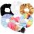 Velvet Pocket Scrunchie with Hidden Zipper - 6Pack Stash Scrunchy Hair Ties for Vsco Girls Women Hair Accessories (6PACK-B) 6PACK-Hidden Zipper