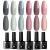 Ur Sugar UV Nailack/Shellac Set 6 Geln gel Colors Nude Gray Color Gel For Rosa Gellack Nail Design Sets Bride Wedding Topic/Valentine's Day Gel for Manicure Nail Design