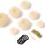 Donut hair bun maker set 7 pieces - hairstyle help set with 5 elastic hair band 20 U -shape hairpise hairpin hair knot shape set for children girls women (beige)