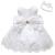 LZH Baby Girls Lace Dress Bowknot Flower Dresses Wedding Pageant Baptism Christening Tutu Gown 0-24 Months 12-18 Months White