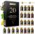 MAYJAM 20 Pcs Pure Essential Oil Gift Set Essential Oils for Diffusers for Home Aromatherapy Oils for Diffuser Humidifiers Gift for Friend (5ML) Eucalyptus
