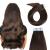 Yilite hair extensions real hair 50cm remy natural tape hair extensions smooth tape in hair extensions real hair tape in extensions real hair 20 pieces 50g/pack (50cm #dark brown)