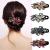 Yusier 4PCS Duckbill Clip Rhinestone Hair Accessory Diamond Hair Clips with Flower Rhinestone Barrettes Prom rhinestone Clips for Hair (Flower) Floral