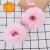 Lusofie 2Pcs Pink Pompom Hair Tie Furry Faux Rabbit Fur Fuzzy Scrunchies Pink Fuzzy Hair Ties Baby Hair Ties Ponytail Holders Pom Hair Accessories for Girl Women