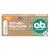 if.Organic Super (16 pieces) organic tampons for strong days made of 100% organic cotton with curved grooves for reliable & natural protection