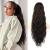 FLUFYMOOZ Ponytail Extension 26 Inch Drawstring Ponytail Hair Extensions for Women Long Curly Wavy Ponytail Natural Wavy Synthetic Hairpiece for Women Daily Use party (26 Inch Black Brown)