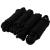 Amarine Made Double Braided Nylon Dock Lines 4840 lbs Breaking Strength (L:15 ft. D:1/2 inch Eyelet: 12 inch) 4 Pack of Marine Mooring Rope Boat Dock Lines Working Load Limit:968 lbs Black