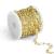 ALEXCRAFT 12 Feet 14K Dainty Gold Plated Brass Paperclip Chain Link Necklace Bulk for Jewelry Making 12 Feet(4x10mm)