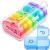 Weekly Pill Organizer 2 Times a Day with Same-Side Large Opening for Easy Filling & Retrieving Color Tracking 7 Day AM PM Pill Box with Large BPA Free Pill Case for Vitamins Fish Oils Supplements
