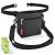 AEMIAO Dog Treat Pouch Dog Treat Bag Magnetic Closure Puppy Training Bag with Removable Liner Hands-Free Snack Bag for Dog with Adjustable Waist & Shoulder Belt 2 Roll of Poop Bags for Free Dark Grey