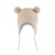 LANGZHEN Toddler Kids Infant Winter Hat Earflap Knit Warm Cap Fleece Lined Beanie for Baby Boys Girls 1-2 Years Classic -Khaki