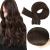 Full Shine Straight Remy Hair Weft Extensions 18 Inch Sew in Weft Extensions Full Head Double Wefted Hair Human Hair Bundles Color 2 Darker Brown Weft 105 Grams 18 Inch # 2 Dark Brown