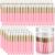 100 Pieces Lash Cleansing Brushes with Container  Eyelash Extension Cleanser Brushes Lash Cleaner Bath Brush Lash Shampoo Brushes for Eyelash Extensions Prolong Lash Cleanser Supplies  Pink