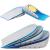 Ailaka Gel Height Increase Insoles 1 Pair  Shock Absorption Heel Cushion Pads  Height Lift Shoes Inserts for Men & Women Heel Height: 2.5cm One size fits all
