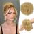 RUWISS INFORMAL HAIR PICK 100% REAL HAIR ROSE DOTT FOR WOMES REAL HAIR SCRUNCHIES HOCK HARDING HARTING BUND BUND BUND PERSION POSSION IN THE TRAME TRACK TRACK (GOLDEN BLONTING) 1 piece (Pack with 1) Golden Blonde