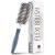 Boar Hair Brush Detangling Brush for Curly Hair and Straight Great for Adults and Kids. Travel Detangler Hair Brush for Women. Thick  Dry and Curly Hair Brush Boar + Nylon Bristles