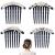 4 Pcs Pearls Hair Side Comb Womens Girls Rhinestones Flower Hair Combs Pins Hair Accessories Vintage Wedding Headpieces Hair Tools Hair Accessory Wedding Daily Gift for Women and Girls Style2