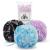 3 pieces 75g xl bathing sponge washing sponge washing sponge bathing accessories bathing balls massage sponge slightly foaming soft stitch peel peel peeling skin cleaning extra large violet