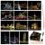 Scratch Art Paper, Rainbow Night View Scratchboard Pads for Adults and Kids, Mini Envelope Postcard Art & Crafts Set: 12 Sheets Scratch Cards & Scratch Drawing Pen, Brush 7.9"x5.5" (Building Series)