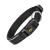 Rudel king dog collar Paola - adjustable collar made of nylon - reflective dog collar for large and extra large dogs in black size.7 (55-60cm) black-reflecting