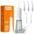 Water Flosser for Teeth Cordless Bitvae Water Flossers 3 Modes & 5 Intensities Oral Irrigator with 6 Jet Tips Dental Flosser Water Jet Waterproof Available in Shower USB Rechargeable White Snowwhite