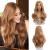Esmee Long Wavy Strawberry Blonde Wig for Women Natural Synthetic Hair Heat Resistant Wigs for Daily Party Cosplay-24 Inches