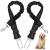 Nutabevr 2 piece of dog belt for the car length of adjustable dog clasp strap with elastic jerk damping and strong carabiner safety belt dog safety dishes for all dogs and cats