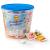 Frigeo glucose lolly in three flavors: strawberry tropic and cherry 100 pieces in the bucket (750 g) |100 pieces (1 pack)