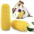 Dog Chew Toys, Puppy Toothbrush Clean Teeth Interactive Corn Toys, Dog Toys Aggressive Chewers Small Meduium Large Breed 5.8" squeak corn stick