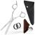 Fagaci professional effilator hairdresser with extremely sharp leaves thinning scissors hairdresser made of 440c steel durable smooth-running & fine cut scissors hair with elegant shell Effy shears 6 inches