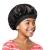 Red by Kiss Kids Satin Bonnet with Wide Band  Sleep Cap for Kids  Bonnet for Boys and Girls (Black)