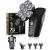 Head Shaver Kibiy Head Shavers for Bald Men 7D Detachable Electric Head Shavers for Men Bald Head Shaver for Men Cordless IPX7 Waterproof Wet/Dry Bald Head Shaver with Display Type-C Charge Black