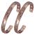 Jecanori Lymph Drainage Copper Magnetic Bracelet for Women Men,Magnetic Bracelet for Carpal Tunnel,Magnetic Lymph Detox Cuff Bangle with Magnets(Set of 2PCS Vintage Flower)