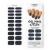 MOYOU LONDON Semi Cured Gel Nail Strips 20 Pc. Gel Wraps for Nails Get 1 Free UV Lamp when you Get 3 or More Easy Apply & Remove for Salon-Quality Manicure -Dark Side