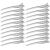 Hair Clips for Styling Sectioning 24Pack Metal Duck Bill Clips for Women Alligator Hair Clip for Long Curl Thick Hair Roller Clips Pin Curl clips Salon Clips 3.5Inch Silver